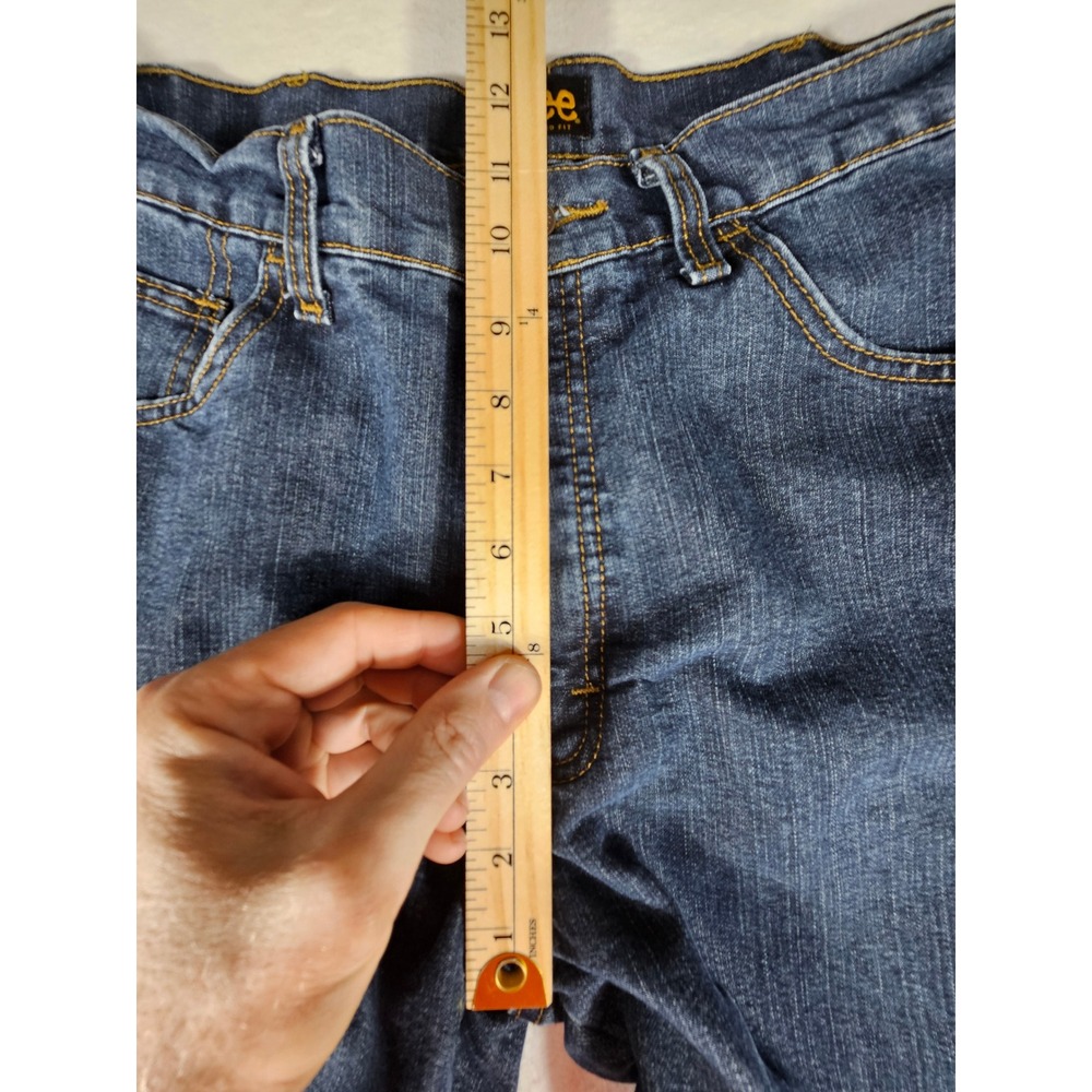 Lee Relaxed Fit Fleece Lined Jeans Mens 38x32 Blue Denim Winter Pants 102055791 - Picture 3 of 11
